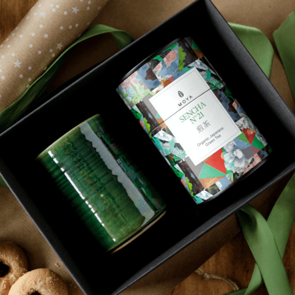 Japán Szálas Tea Szett 1 Kasai Kerámia Bögrével Hangulatkép