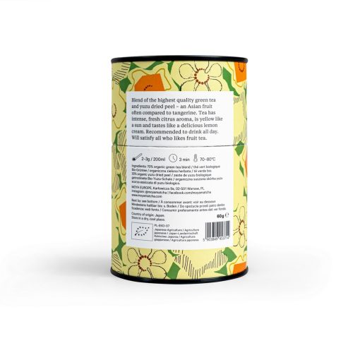 Moya Yuzu Organikus Japán Fekete Tea - 60 g Hátulról