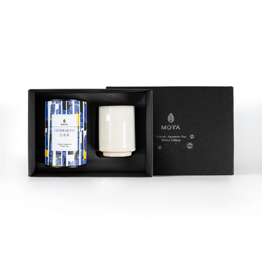 Moya Josei Organikus Szálas Tea Szett - Genmaicha 60g Elölről