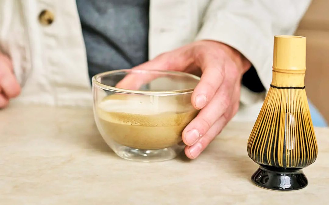 Hojicha latte recept növényi tejjel