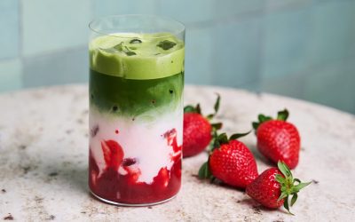 Epres Matcha Latte recept otthonra