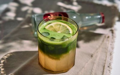 Matcha gyömbér tonik: csípős, buborékos nyári frissítő