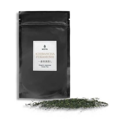 Moya Ichibancha Fukamushi Organikus Japán Zöld Tea - 50 g – előlnézet
