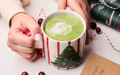 Tőzegáfonyás matcha latte recept